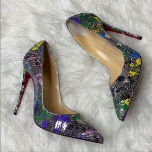 Christian Louboutin So Kate sequin Splash size 41